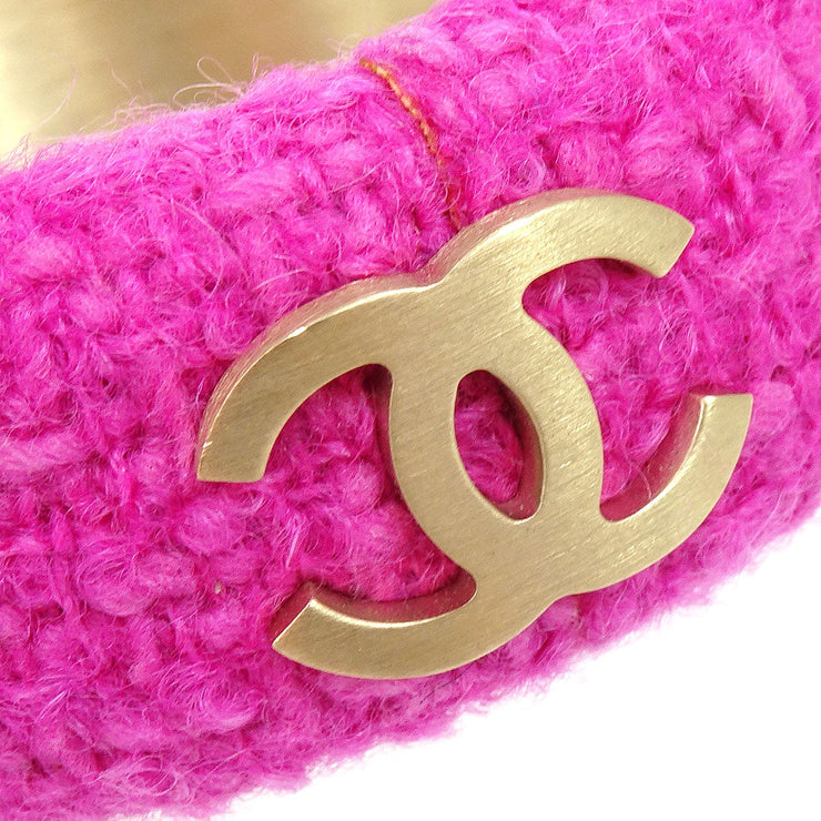 CHANEL 2009 Fall Bangle Pink Tweed