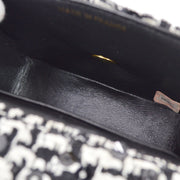 CHANEL * 1991-1994 Classic Flap Handbag Micro Tweed