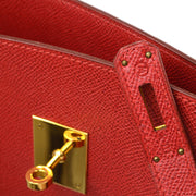 HERMES 1993 KELLY SPORT GM Rouge Vif Courchevel