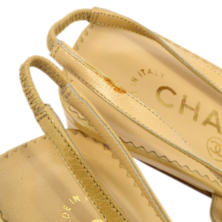 CHANEL Slingbacks Shoes #37
