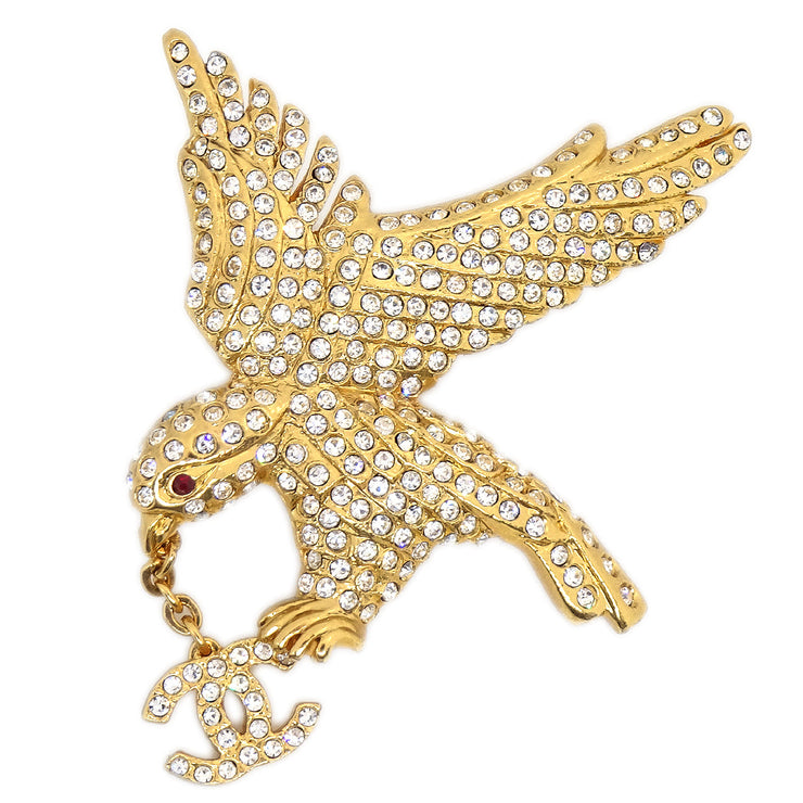 Chanel 2001 Eagle Crystal Brouch Pin