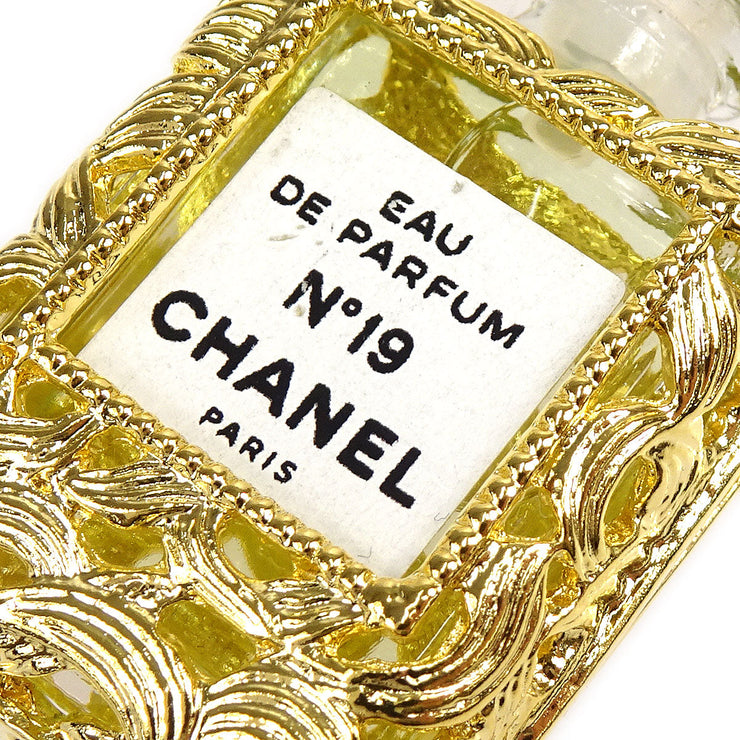CHANEL Perfume Gold Chain Pendant Necklace
