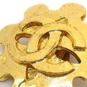 CHANEL 1994 Flower Earrings Gold