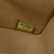 CHANEL 2000-2001 Classic Double Flap Medium SHW Beige Caviar