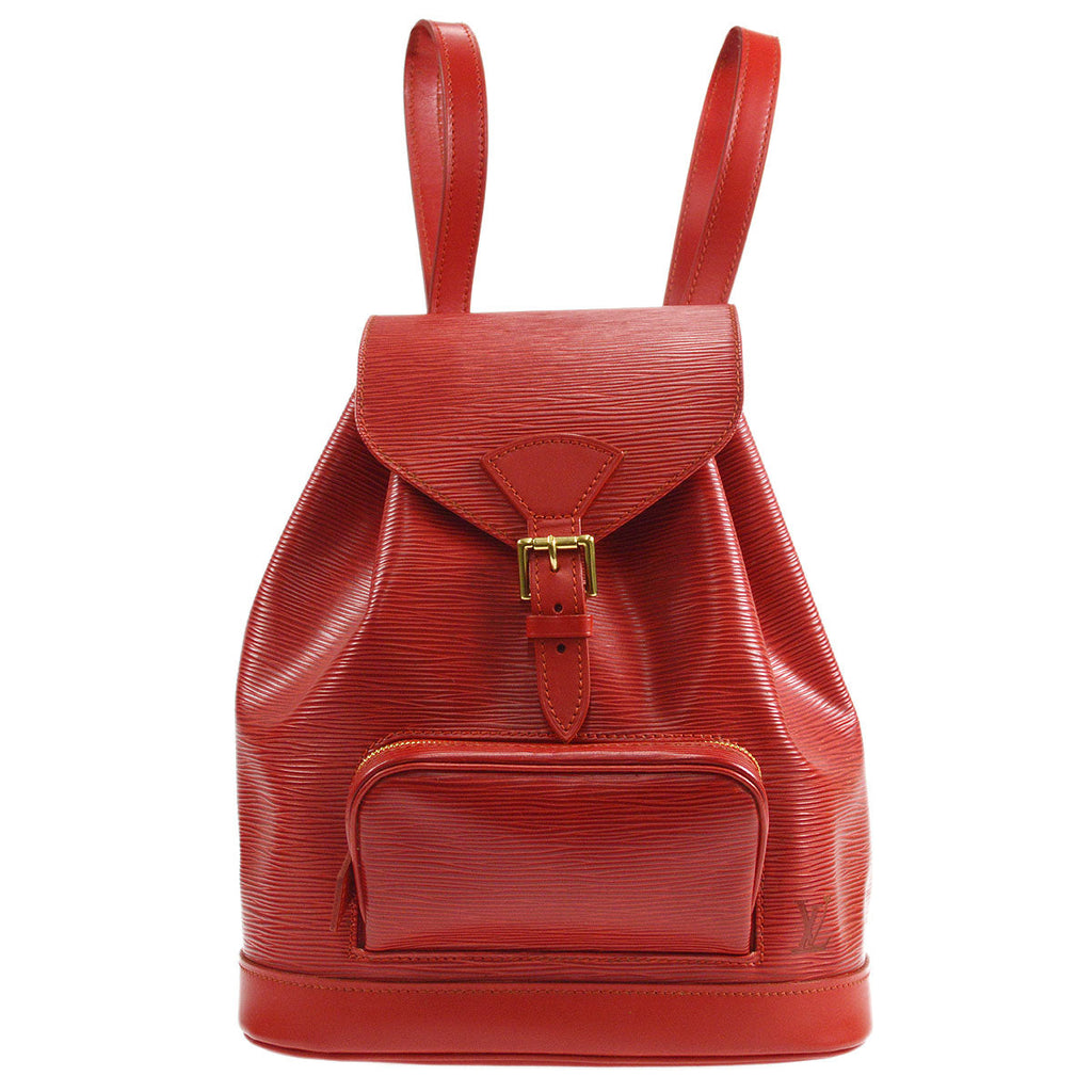 Louis Vuitton principaute de Monaco red backpack