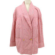 Chanel Spring striped double-breasted blazer