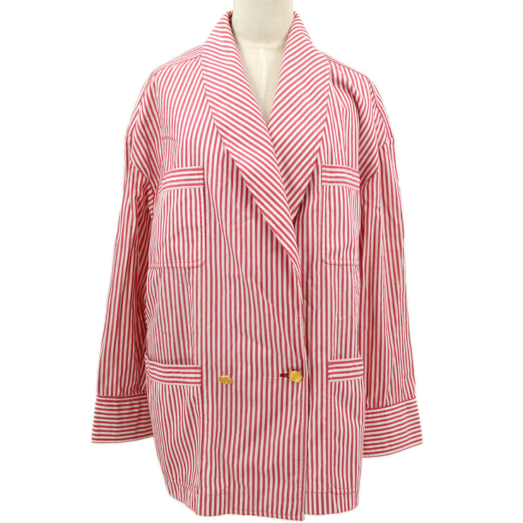 Chanel Spring striped double-breasted blazer