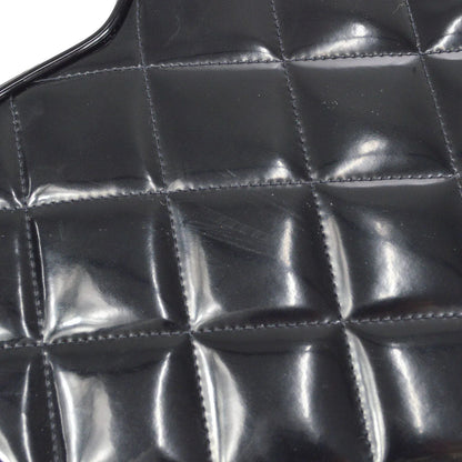 Chanel Heart Cosmetic Vanity Handbag Black Patent