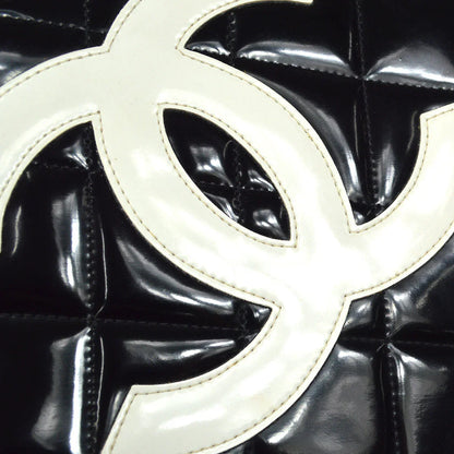 Chanel Heart Cosmetic Vanity Handbag Black Patent