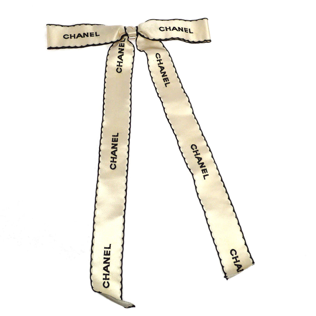 Chanel bow deals brooch