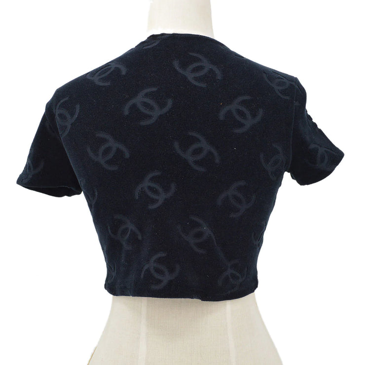 CHANEL 1996 Velvet Cropped Top #40