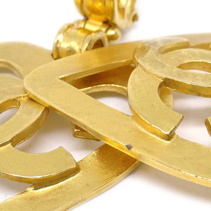 Chanel 1995 Heart Gold Earrings