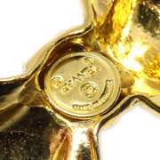 CHANEL 1980s Bow Brooch Pin Gold