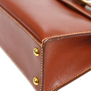 Hermes Brique, Rouge H & Chocolate Box Calf Leather Vintage Kelly 28cm