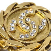 Chanel 1988 Crystal & Gold Earrings Clip-On 23