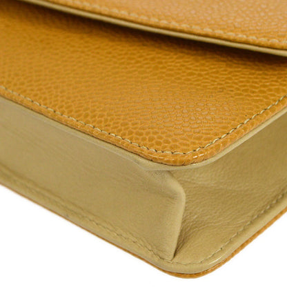 Chanel 1996-1997 Beige Caviar Timeless WOC Wallet on Chain