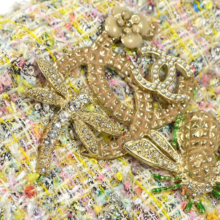CHANEL 2014 Tweed Garden Party 2.55 Reissue Medium