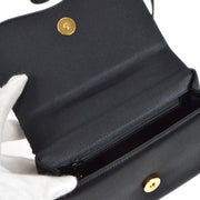 香奈儿（Chanel）1997-1999珠肩袋黑色缎子