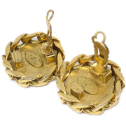 Chanel 1988 Crystal and Gold CC Earrings Clip-On 23