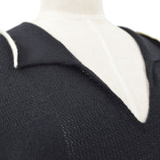 CHANEL 2001 CC V-neck knit top #42