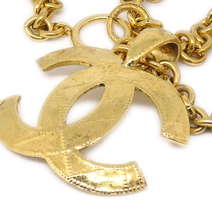 Chanel 1994 Quilted CC Gold Chain Necklace