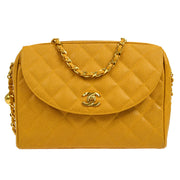 CHANEL 1994-1996 Pocket Camera Bag Small Beige Caviar