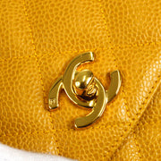 CHANEL 1994-1996 Pocket Camera Bag Small Beige Caviar