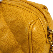 CHANEL 1994-1996 Pocket Camera Bag Small Beige Caviar