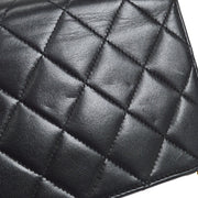 CHANEL 2001-2003 Turnlock Full Flap Mini Black Lambskin