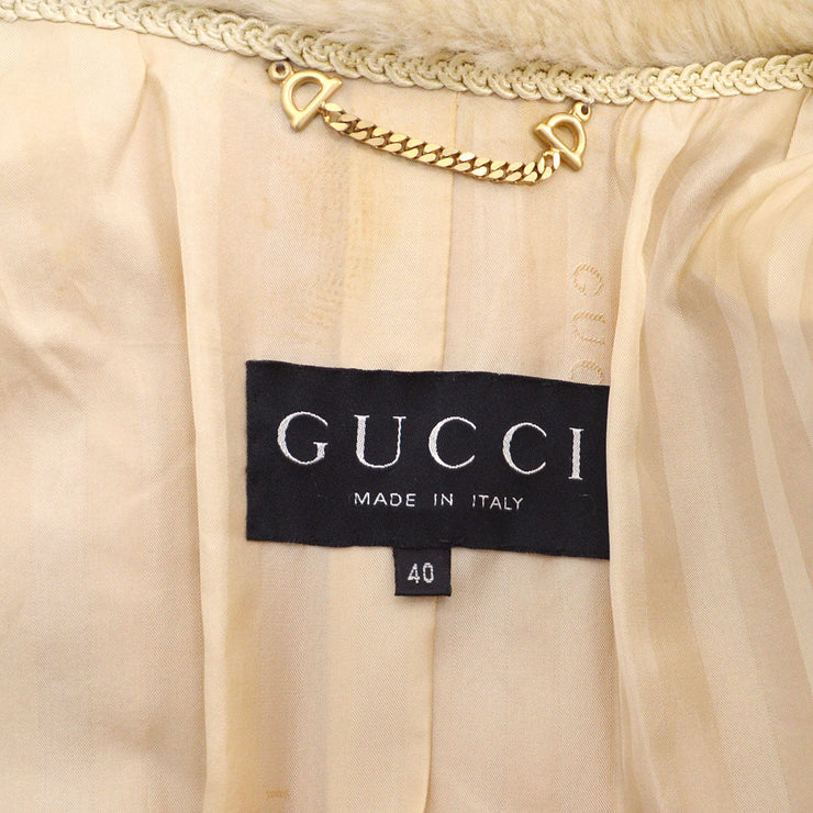 Gucci By Tom Ford 1996 Faux Fur Jacket Beige #40 – Amore Vintage Tokyo