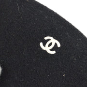 Chanel 1998 spring oversize wool beret hat