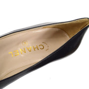 CHANEL Pumps Black Shoes #37