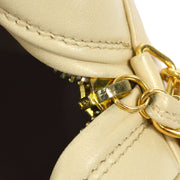 CHANEL 1994-1996 Pocket Camera Bag Mini Beige Lambskin