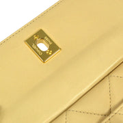 CHANEL 1994-1996 Pocket Camera Bag Mini Beige Lambskin