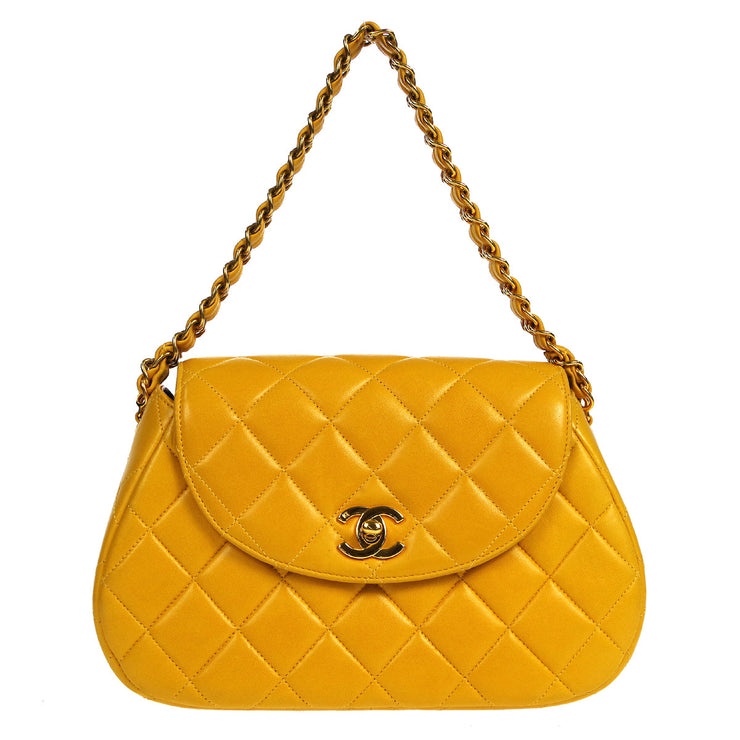 Chanel 1996-1997 Chain Handbag Black Lambskin – AMORE