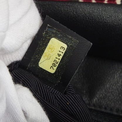 CHANEL 2001-2003 COCO Handbag Bordeaux Velvet