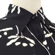 CHANEL 1998 floral-print silk shirt and skirt set #38