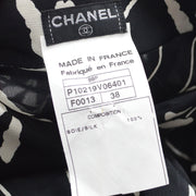 Chanel 1998 Floral-Print Sill衬衫和裙子套装＃38