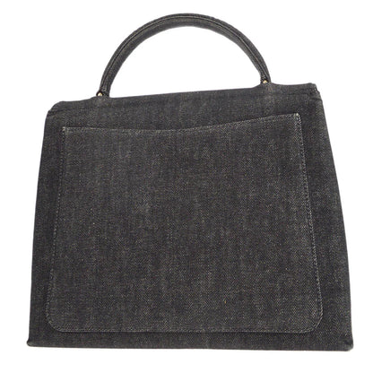 Chanel 2000-2001 Kelly 30 Denim Black