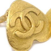 ★Chanel 1995心耳环夹式金色小95p