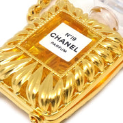 CHANEL Perfume Bottle Gold Chain Pendant Necklace