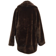 FENDI faux-fur double-breasted coat #40
