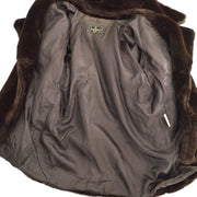 FENDI faux-fur double-breasted coat #40