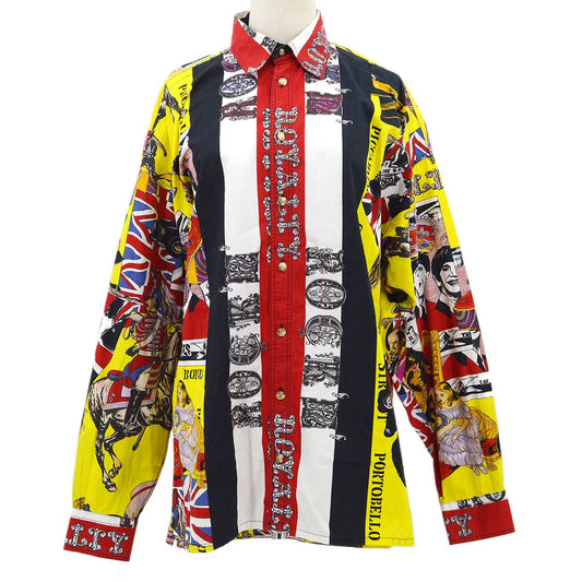 VERSACE 1990s Beatles Oxford British Royalty Shirt #M