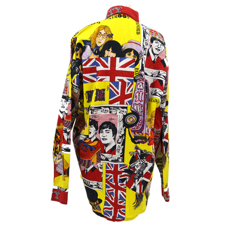 VERSACE 1990s Beatles Oxford British Royalty Shirt #M – AMORE 