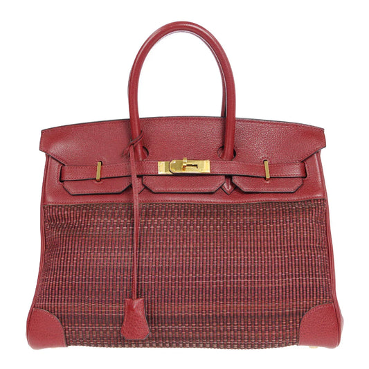 爱马仕2002 Birkin 35 Crinoline Rouge