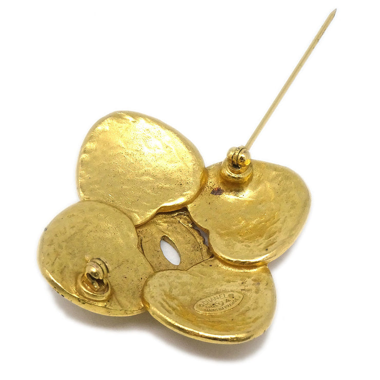 CHANEL 1996 Brooch Pin Gold 96A