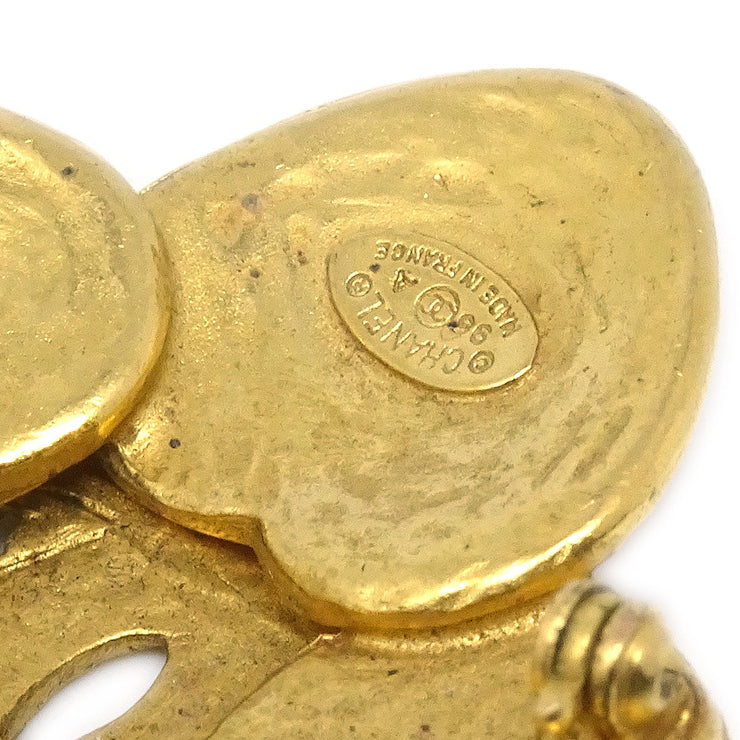 CHANEL 1996 Brooch Pin Gold 96A