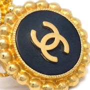 Chanel 1993 Button Earrings Clip-On Gold 93A