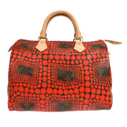 LOUIS VUITTON 2012 Yayoi Kusama SPEEDY 30 PUMPKIN DOT M40693
